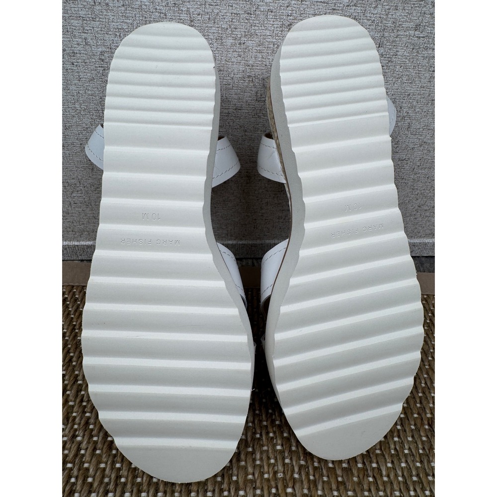Marc Fisher Espadrille Platform Sandal — Size 10 — White - Picture 4 of 8